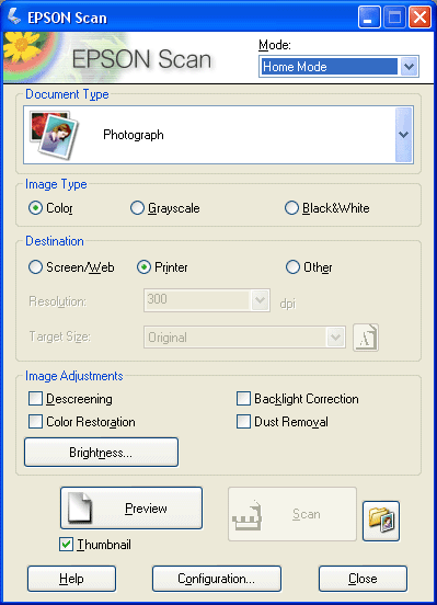 epson scan software