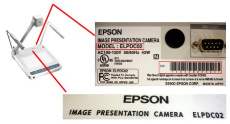 epson projector serial number lookup