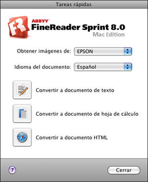 abbyy finereader sprint ocr epson
