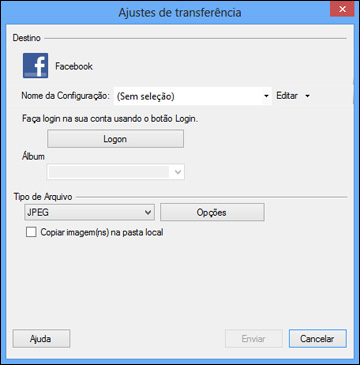 Carregamento De Fotos Digitalizadas Para O Facebook