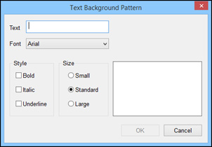 Text Included Into Patternss Inserting a Background Pattern in Label Editor