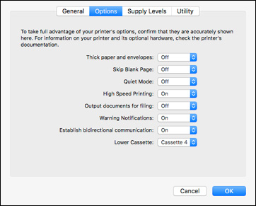 Printing with Expended Color Ink Packs - Mac
