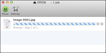 Checking Print Status - Mac