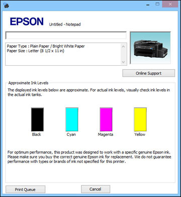 Checking Print Status - Windows