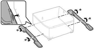 Instalação do gabinete opcional