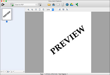 Saving Scanned Documents as a Searchable PDF with Document Capture - Mac
