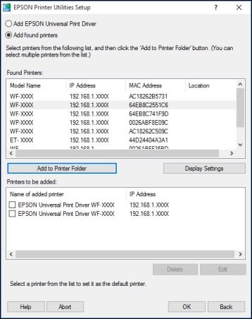 Installing The Epson Universal Print Driver Windows