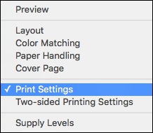 Selecting Basic Print Settings - OS X