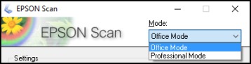 Selecting the Scan Mode