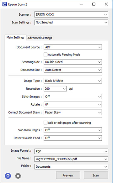 Scanning Two Originals onto One Sheet (Stitching Images)