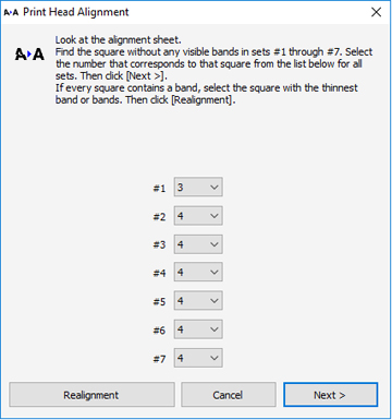Large Format Printer Alignment Aligning the Print Head Using a Computer Utility