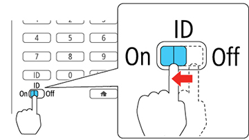 Configuração da ID do controle remoto