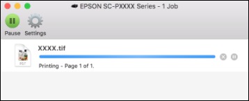 Checking Print Status - Mac