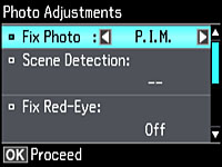 Selecting Print and Photo Adjustment Settings