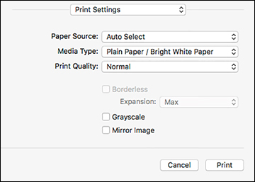 Printing Your Document or Photo - Mac