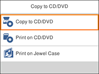 printing a jewel case insert from a memory card