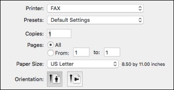 send fax from mac free