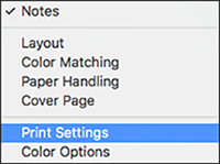 Selecting Basic Print Settings - Mac