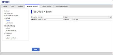 Configuring SSL/TLS Settings
