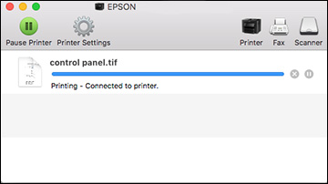 Print Status Window Checking Print Status - Mac