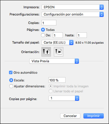 Como Seleccionar Los Ajustes Basicos De Impresion Mac ¿o puedes ver automáticamente el papel estándar que se usas para cartas y propósitos académicos? como seleccionar los ajustes basicos de