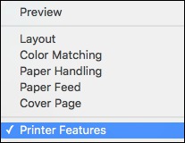 Selecting Basic Print Settings - PostScript Printer Software - Mac