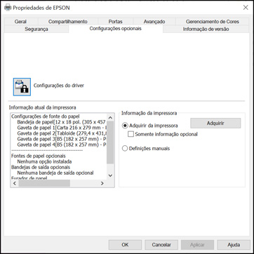 Adição de impressoras de rede - Epson Universal Print Driver - Windows