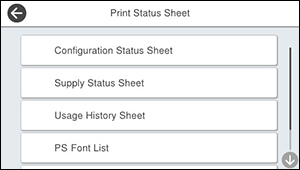 Pcl/postscript Sample Page Printing a PCL or PS3 (PostScript) Status Sheet