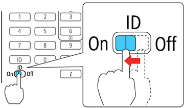 Configuração da ID do controle remoto