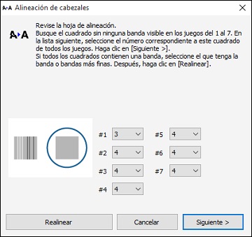 Cómo alinear el cabezal de impresión con una utilidad de la computadora