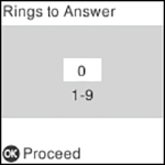 Setting the Number of Rings to Answer