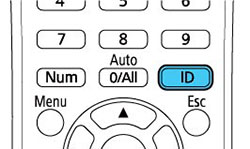 Configuração da ID do controle remoto
