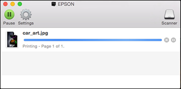 Print Status Window Checking Print Status - Mac
