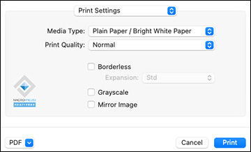 Printing Your Document or Photo - Mac