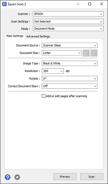Starting a Scan from a Scanning Program