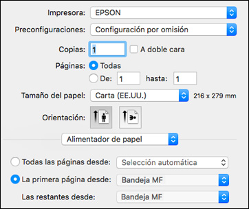 Cómo seleccionar los ajustes básicos de impresión - Software de ...