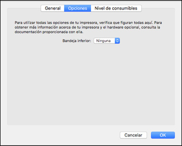Cómo activar las bandejas de papel opcionales - Software de impresión ...