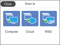 Starting a Scan Using the Product Control Panel