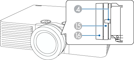 Projector Parts - Front/Top