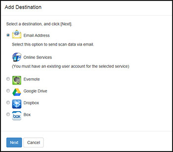 Remote Print Settings window