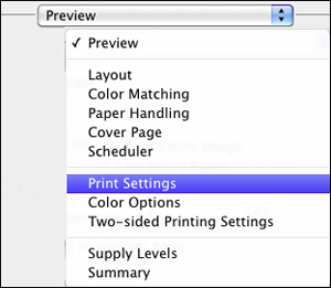 Selecting Basic Print Settings - Mac OS X 10.5/10.6/10.7
