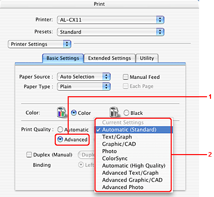 Print Settings for 'Style' sublimation paper - Epson Printer on