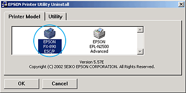 Uninstalling the Printer Software