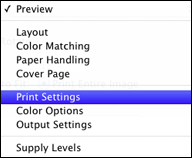 Selecting Basic Print Settings - Mac OS X 10.5/10.6/10.7