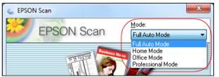 Select a Scan Mode
