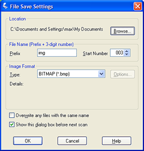 how to save a scan as a jpeg