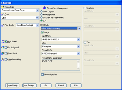 🖨️ F170 / F100 - Print settings in Photoshop and Word to have good colors  