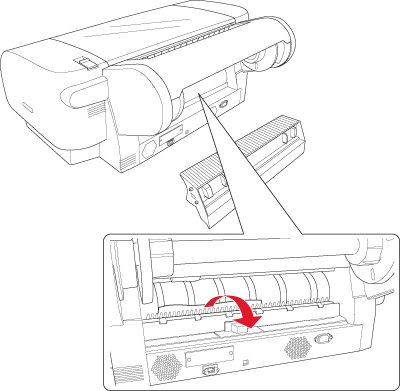 Epson Paper Set Detection Assembly with Paper Back Lever for