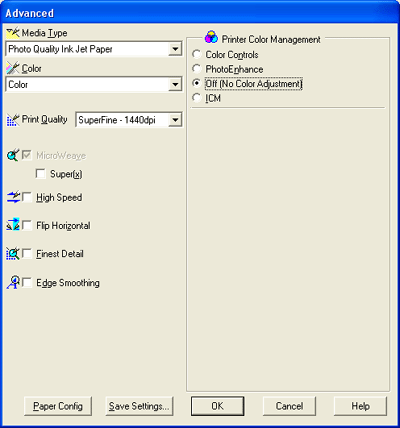 epson 3880 printer settings media type baryta paper epson 3880 printer settings media type baryta paper