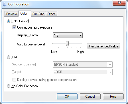 Scanning Color Accurate Images